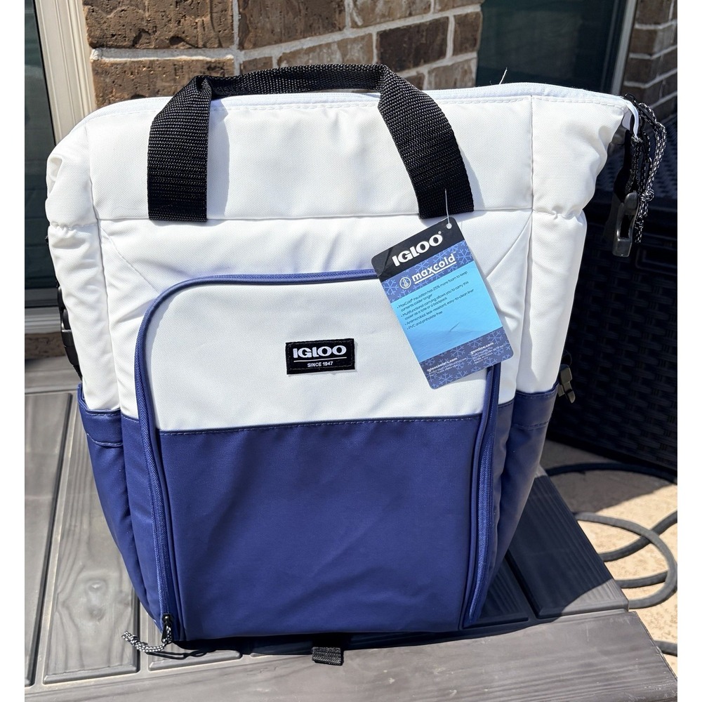 Igloo Switch 30-Can Backpack, Color White/Blue